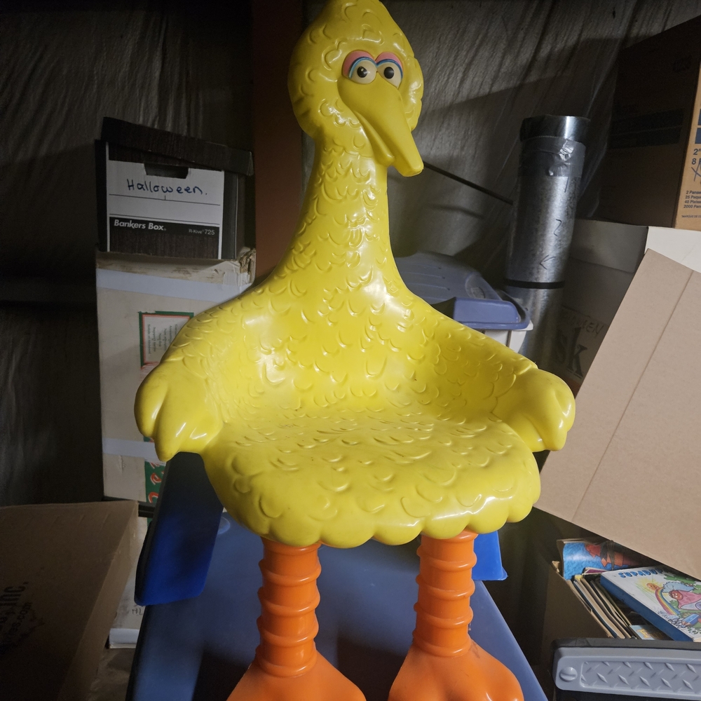Big Bird Yellow Kids Accent Chair by